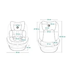 Lionelo Siège Auto Bastiaan Grey & Black 0-36 Kg -Lionelo le032656100 10