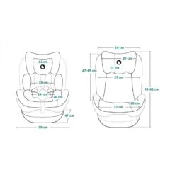 Lionelo Siège Auto Bastiaan Grey & Black 0-36 Kg -Lionelo le032656100 5