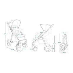 Lionelo Poussette Annet Plus Blue Demin -Lionelo le041000986 10