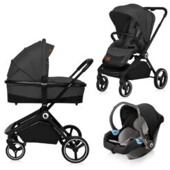 Lionelo Poussette Multifonction Mika 3en1 Grey Graphite