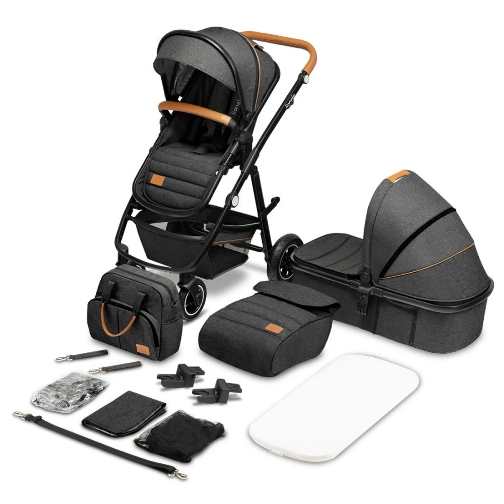 Lionelo Pack Duo Poussette Amber + Nacelle Grey Graphite 3 Lionelo Pack Duo Poussette Amber + Nacelle Grey Graphite