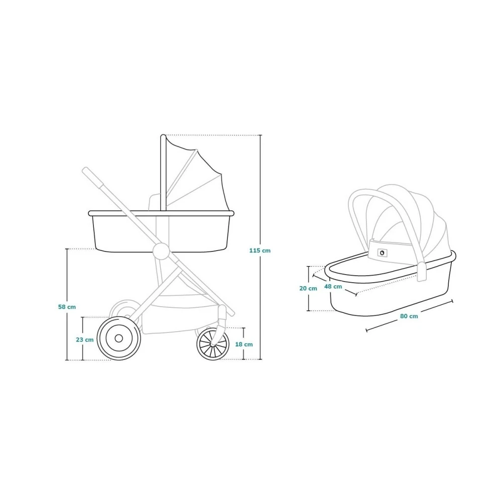 Lionelo Pack Duo Poussette Amber + Nacelle Grey Graphite 13 Lionelo Pack Duo Poussette Amber + Nacelle Grey Graphite – Image 11