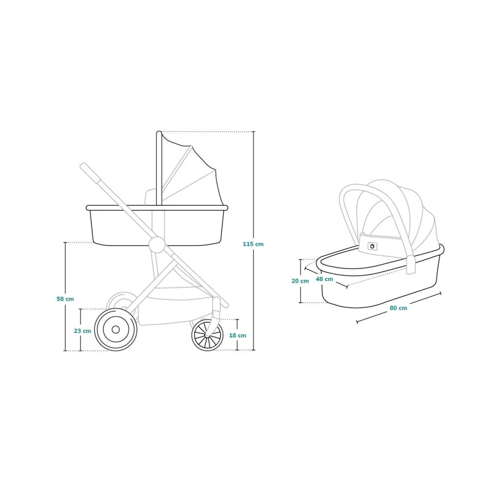 Lionelo Pack Duo Poussette Amber + Nacelle Grey Stone 12 Lionelo Pack Duo Poussette Amber + Nacelle Grey Stone – Image 10