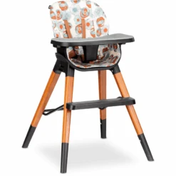 Lionelo Chaise Haute Enfant évolutive Mona Flower Bois