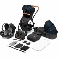 Lionelo Poussette Trio Combinée 3en1 Amber Blue Navy