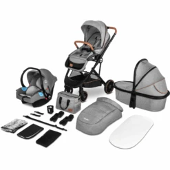 Lionelo Poussette Trio Combinée 3en1 Riya Grey Stone